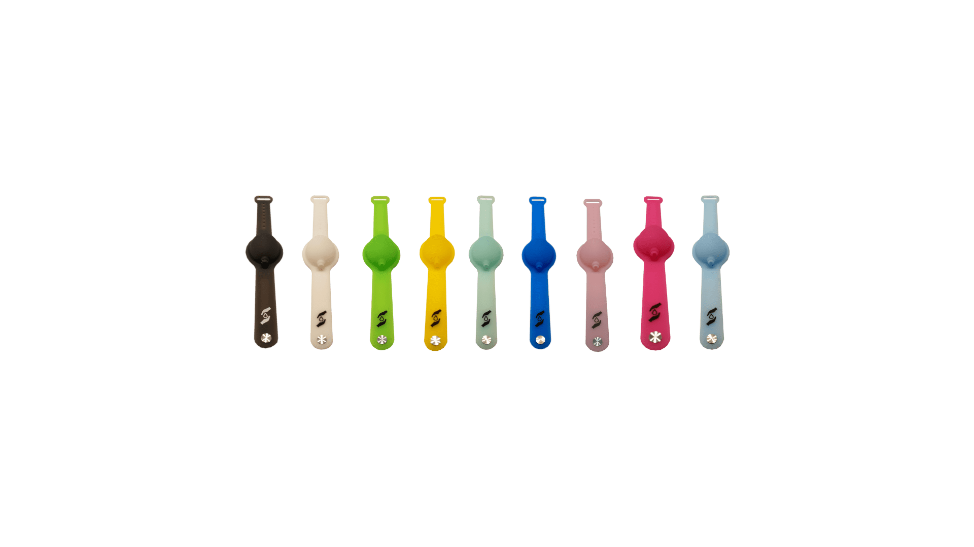 Desinfektionsarmbänder von Washino in alle Farben